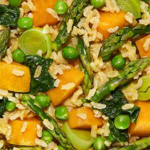 Herbed Squash + Asparagus Risotto Harvest Bowl Daily Harvest